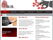 Tablet Screenshot of investigativeservices.net